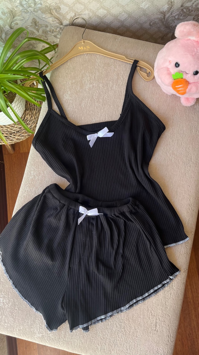 تاپ شورتک مشکی کد ۱۱۰2