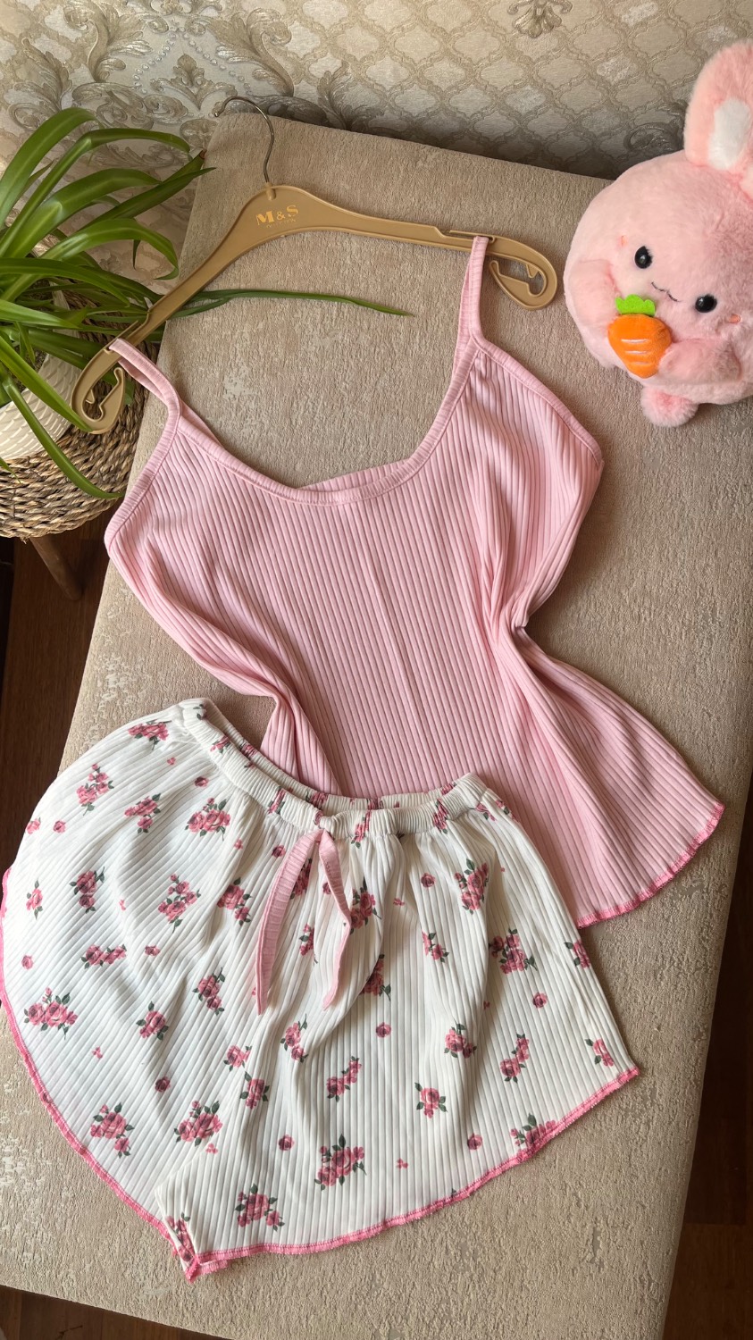 تاپ شورتک پینکی کد ۱۱۰۷